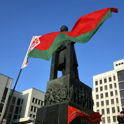 Leninin patsas Valko-Venäjällä Minskissä