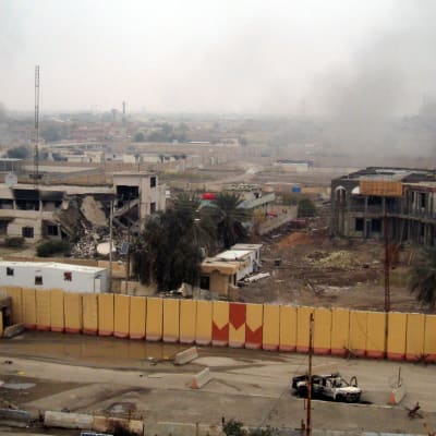 Förödelse efter strider i Falluja