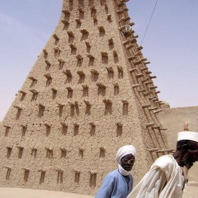 Mausoleum i Timbuktu i Mali som senare revs av islamister år 2012.