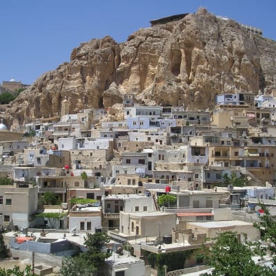 Den urgamka kristna staden Maloula i Syrien