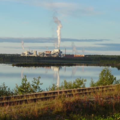 Stora Ensos nedlagda fabrik i Kemijärvi