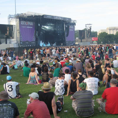 Festivalen Rock im park ordnas på Zeppelinfeld.
