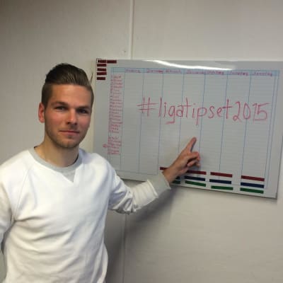 Sebastian Strandvall är ambassadör för #ligatipset2015.
