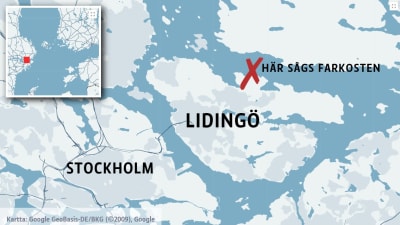 Karta över Stockholm.