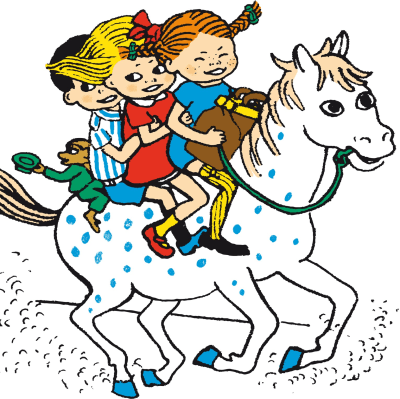 Illustration av Pippi Långstrump tecknad av Ingrid Vang Nyman