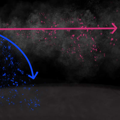Illustration på hur coronaviruset kan spridas som droppsmitta eller via aerosoler.