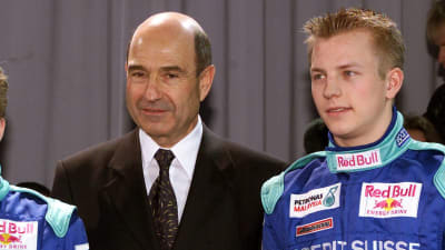 Peter Sauber tillsammans med Kimi Räikkönen