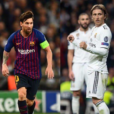 Lionel Messi, Luka Modric, Paul Pogba och Cristiano Ronaldo.