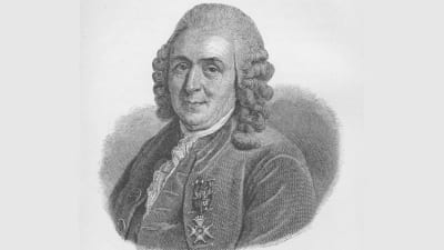 en tecknad bild av carl von linne