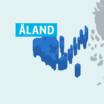Karta på landskapet Åland