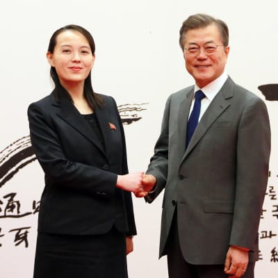 Kim Jong-Un tackar Sydkorea för det varma bemötande som hans yngre syster Kim Yo-Jong fick av Sydkoreas president Moon Jae-In