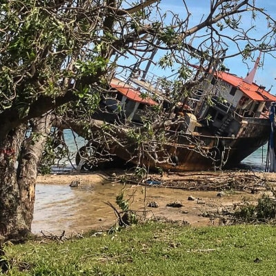 Förödelsen efter cyklonen på Vanuatu 6.4.2020