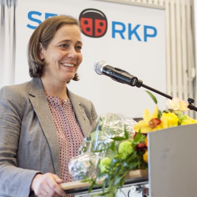 Mia Heijnsbroek-Wiren, SFP:s kretsordförande i Nyland