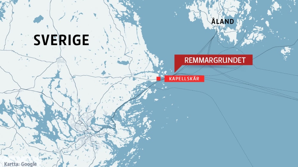 Tallink Siljas fraktfartyg drev på grund nära den svenska kusten – Utrikes  – 