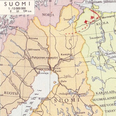 karta över Finland