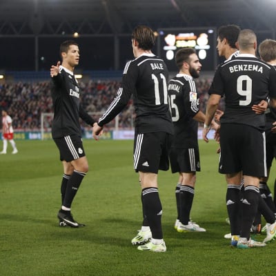 Real Madrid juhlii Iscon tekemään 1-0-maalia perjantaina 12.12.2014