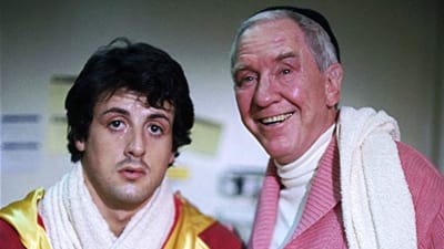 Sylvester Stallone mad Burgess Meredith. 