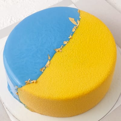 Ukraina-aiheinen kakku