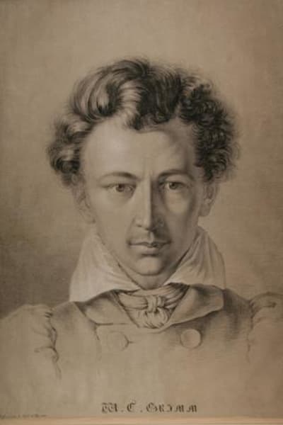 Porträtt av Wilhelm Grimm.
