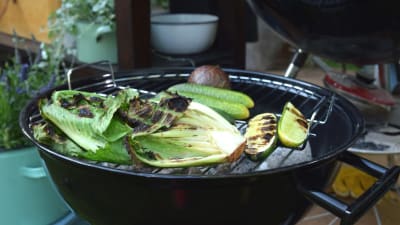 Grönsaker på grill.