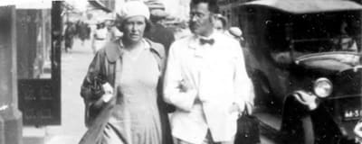 Paret Wiik på promenad, 1930-tal. 