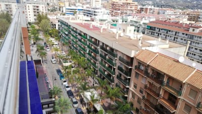 Hotell i Fuengirola, Spanien, under utegångsförbudet mars 2020 pga coronaviruset.