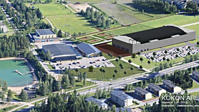 Akilles bandysektions skiss på framtida arena