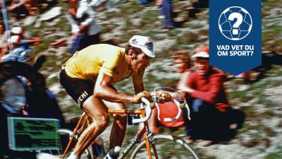 Eddy Merckx åker på Tour de France på 1970-talet.