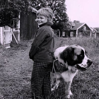 Maria Johansson som Tjorven i Olle Hellboms filmatisering av Astrid Lindgrens Vi på Saltkråkan.