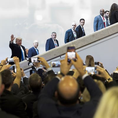 Presidentti Donald Trump Davosin kokouksessa