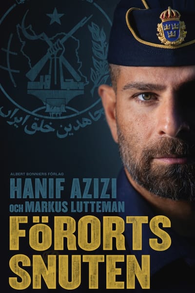 Pärmbilden till polisen Hanif Azizis och Markus Luttemans bok "Förortssnuten". 2021.