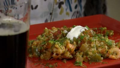 Jambalaya på korngryn.