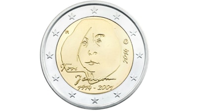 Jansson får ett två euros specialmynt