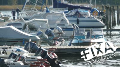 båtar vid Störören i Sibbo
