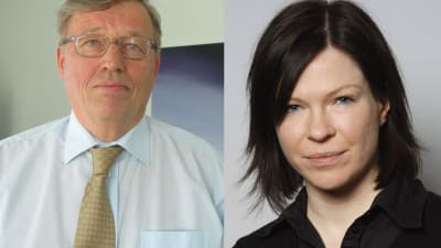 Hannu Penttilä (SDP) och Anni Sinnemäki (Gröna)
