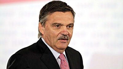 Rene Fasel, IIHF-ordförande.