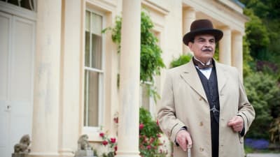 David Suchet som Hercule Poirot i "Dead Man's Folly".