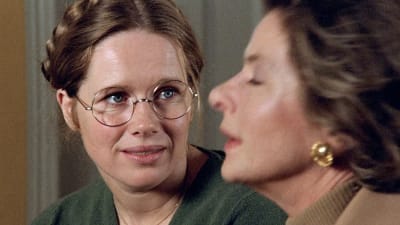 Liv Ullman som Eva och Ingrid Bergman som Charlotte i filmen Höstsonaten.