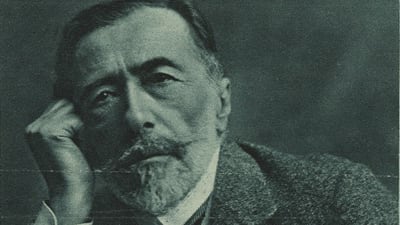 Porträtt av författare Joseph Conrad