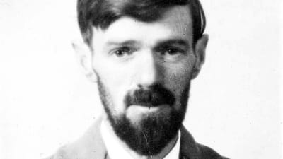 Författare D. H. Lawrence i passportfoto