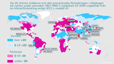 Karta över vattentillgångar