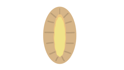 Tecknad karelsk pirog. Emoji.