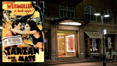 Före detta biograf Astor vid Stora Robertsgatan i Helsingfors visade Tarzanfilmer i tiderna.