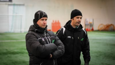 Jens Mattfolk och Stefan Strömborg i Ekenäs IF.