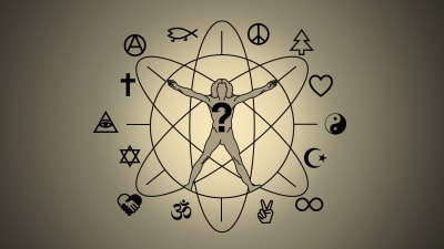 Logo för "Vad tror du på?"