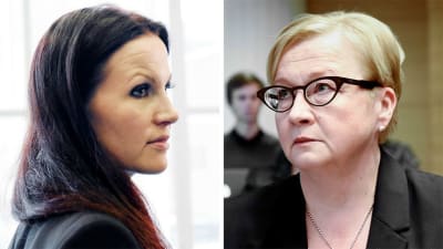 Häradsåklagaren Pihla Keto-Huovinen och Jari Aarnios advokat Riitta Leppiniemi.