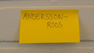 Dubbelnamnet Andersson-Roos.