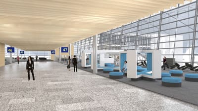 Så här ska Helsingfors-Vanda flygplats se ut år 2020.