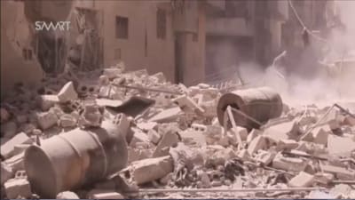 Klorgasangrepp i Aleppo.