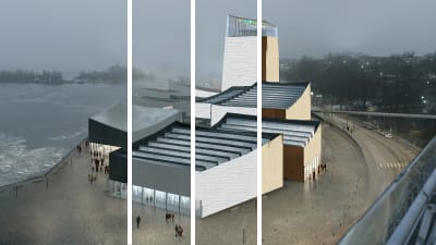 ett collage där man ser guggenheim i olika fasadmaterial